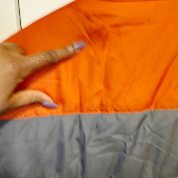 Nordic Track Orange & Gray Colorblock Full Zip‎ Puffer Vest Jacket Mens Size XXL - Picture 9 of 11